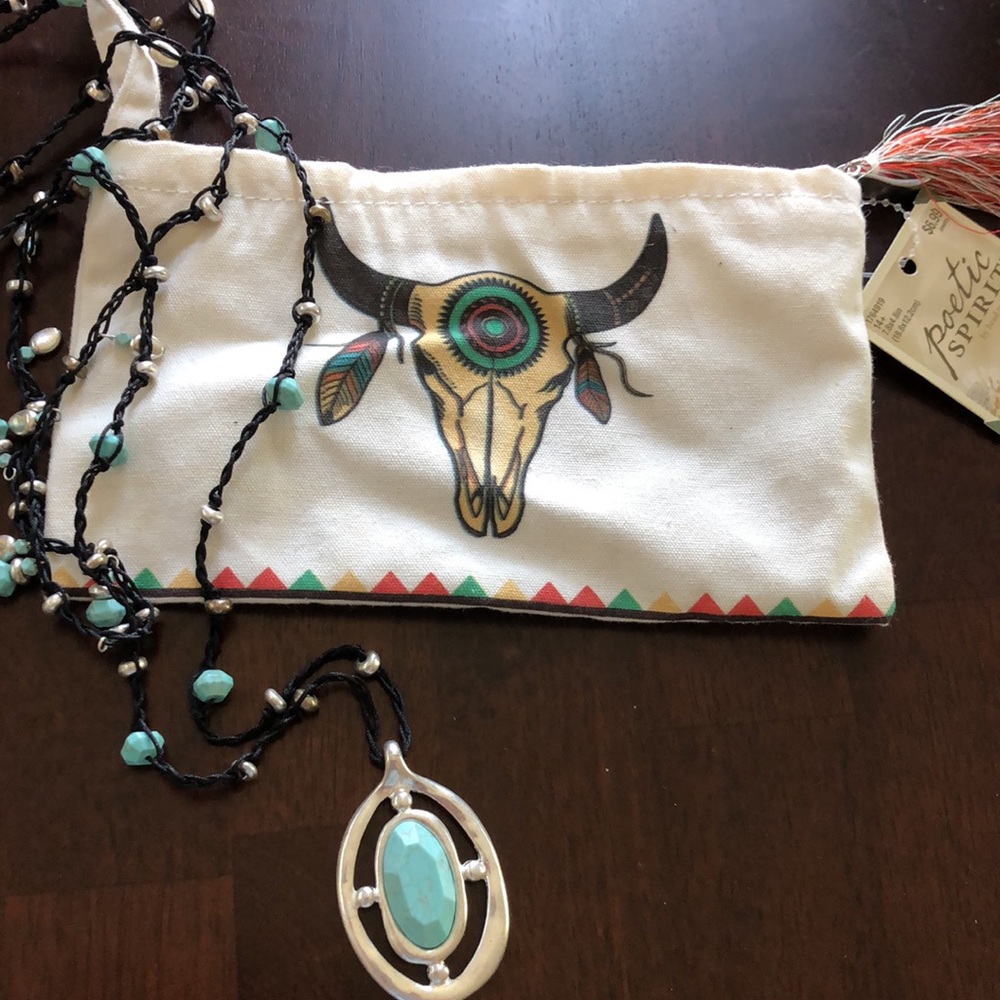 Elegant Turquoise and Silver Pendant Necklace
